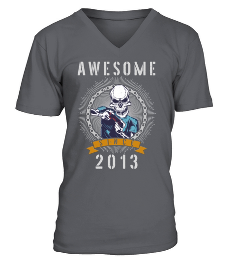 Level 9 Unlocked Awesome Since 2013 9th Birthday V-Neck T-shirt
