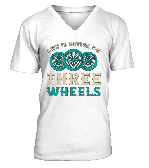 Tricycle Life Is Better On Three Wheels Vintage V-Neck T-shirt