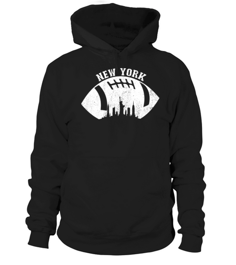 New York Skyline Football Fan Vintage New York Hoodie Unisex