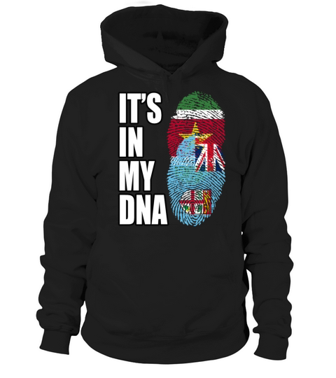 Surinamese And Fijian Vintage Heritage DNA Flag Hoodie Unisex