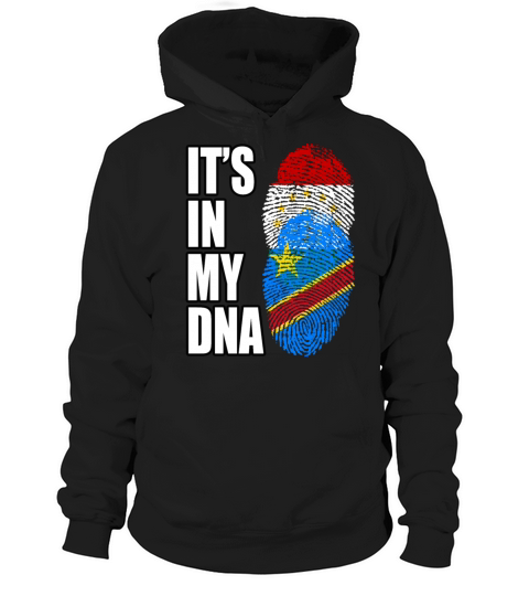 Tajikistani And Congolese Vintage Heritage DNA Fla Hoodie Unisex