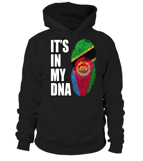 Tanzanian And Eritrean Vintage Heritage DNA Flag Hoodie Unisex