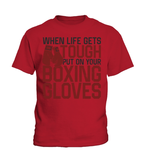 Boxing Vintage When Life Gets Kids T-Shirt