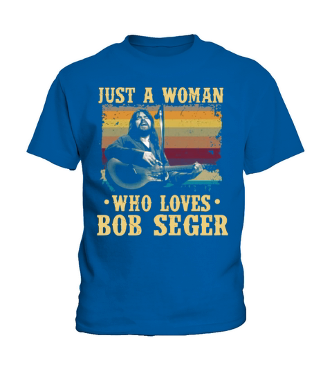 Just A Woman Who Loves Bob Seger Vintage shirt Kids T-Shirt