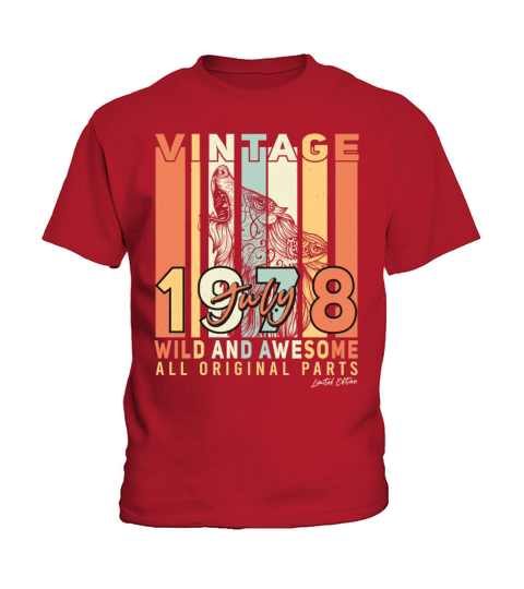 Year Of Construction 1978 In July Kids T-Shirt
