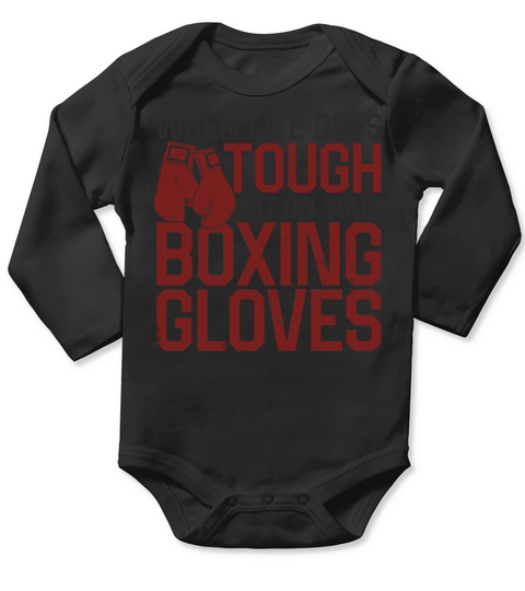 Boxing Vintage When Life Gets Long Sleeve Baby One-Piece