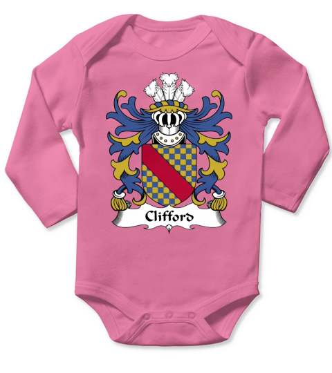 Clifford Family Crest Welsh Family Crests - Galaxy s7 edge Long Sleeve Baby One-Piece