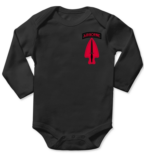 US Army Special Operations Command Airborne Tshirt Long Sleeve Baby One-Piece