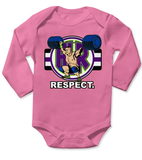 WWE John Cena Cenation Respect Authentic Shirt Long Sleeve Baby One-Piece