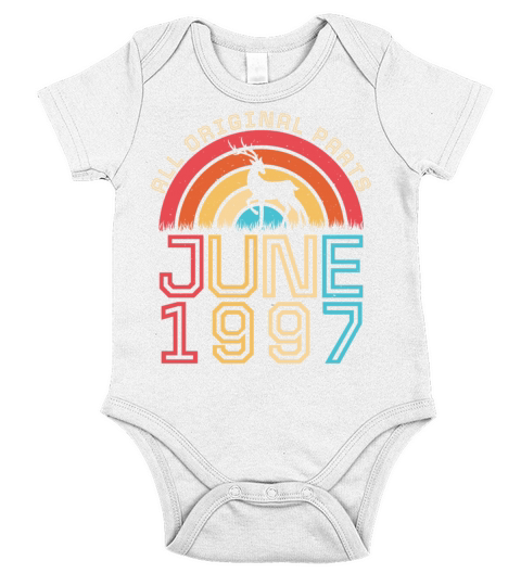 Birth Month June 1997 Short Sleeve Baby One-Piece