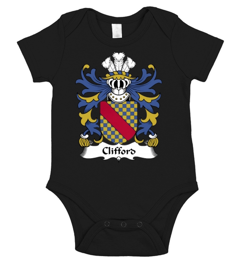Clifford Family Crest Welsh Family Crests - Galaxy s7 edge Short Sleeve Baby One-Piece