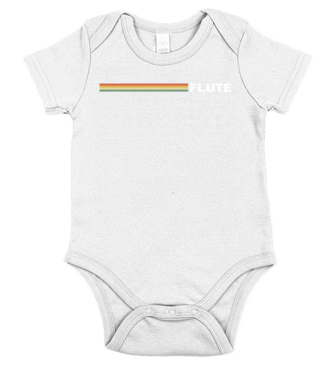 Flute Vintage Striped Short Sleeve Baby One-Piece
