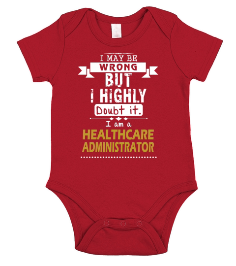 HEALTHCARE ADMINISTRATOR Dout It Short Sleeve Baby One-Piece
