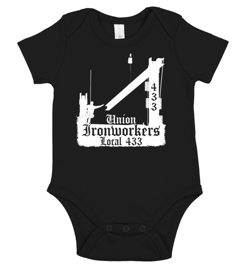 Laborday - Union Ironworkers Local 433 LA Los Vegas Short Sleeve Baby One-Piece