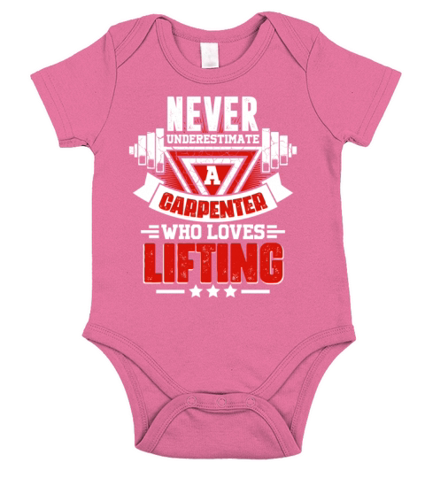 Never Underestimate Carpenter Gym Workout Fitness Short Sleeve Baby One-Piece