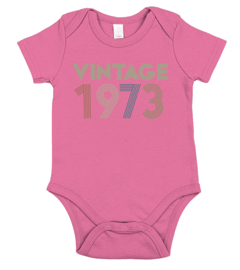 Official vintage 1973 Short Sleeve Baby One-Piece