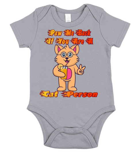 Paw Me Back If You Are A Cat Humor Sarcastic Quote Short Sleeve Baby One-Piece