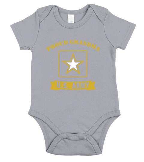 Proud Grandpa US Army Short Sleeve Baby One-Piece