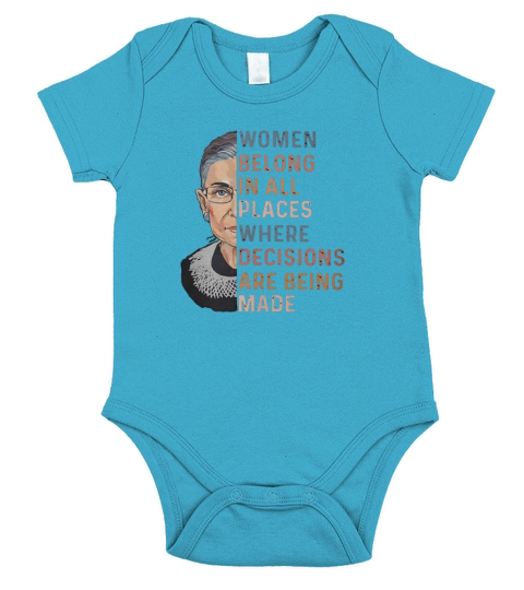 Ruth Bader Ginsburg RBG Short Sleeve Baby One-Piece