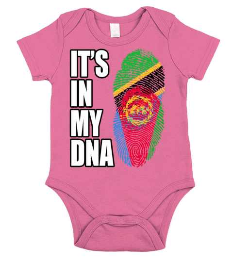 Tanzanian And Eritrean Vintage Heritage DNA Flag Short Sleeve Baby One-Piece