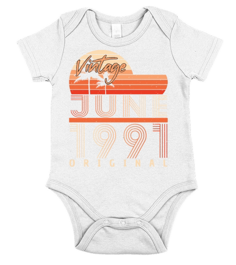 Year Of Construction 1991 In June Short Sleeve Baby One-Piece