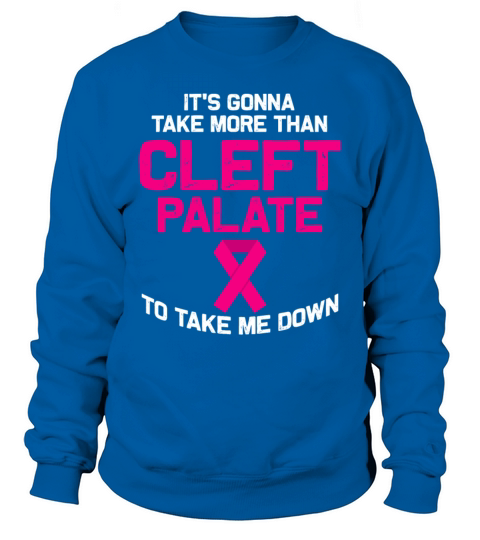 Cleft Palate Lip Patient Strong Awareness graphic Sweatshirt Unisex