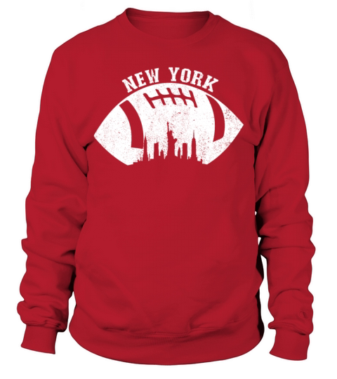 New York Skyline Football Fan Vintage New York Sweatshirt Unisex