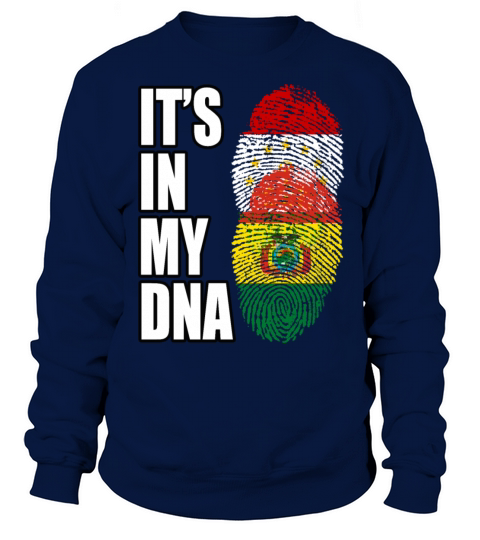 Tajikistani And Bolivian Vintage Heritage DNA Flag Sweatshirt Unisex
