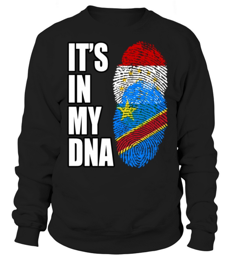 Tajikistani And Congolese Vintage Heritage DNA Fla Sweatshirt Unisex