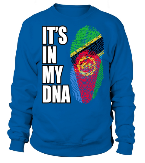 Tanzanian And Eritrean Vintage Heritage DNA Flag Sweatshirt Unisex