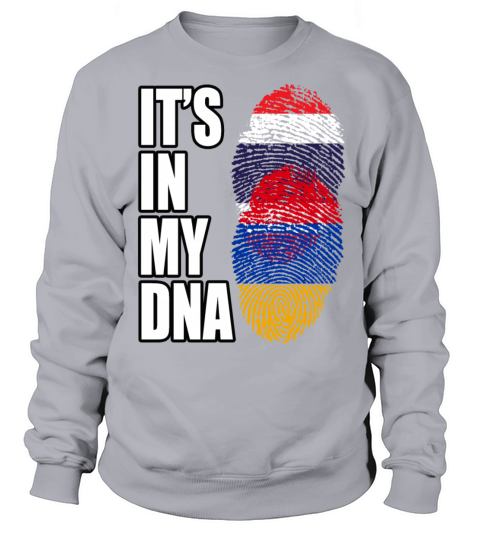 Thai And Armenian Vintage Heritage DNA Flag Sweatshirt Unisex