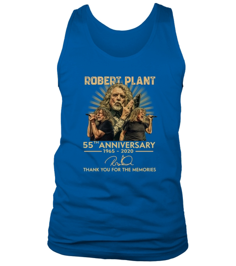55th anniversary 1965-2020 Robert Plant signature shirt Tank Top Unisex