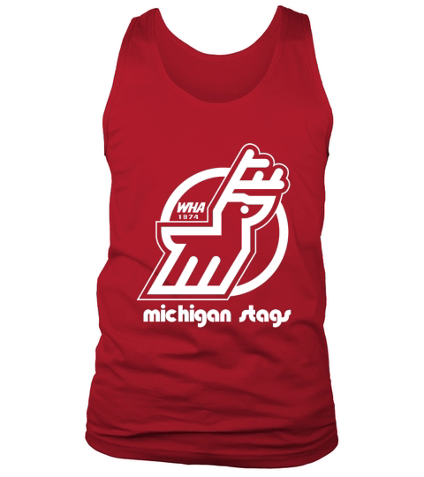DEFUNCT Michigan Stags Hockey Tank Top Unisex