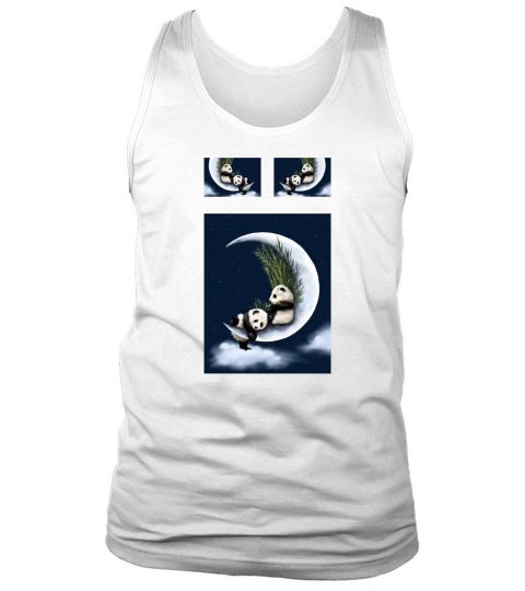 Panda And Moon Bedding Sets Tank Top Unisex