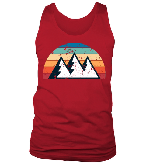 Retro Mountaineering Sunset Vintage climbing Tank Top Unisex