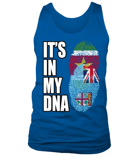 Surinamese And Fijian Vintage Heritage DNA Flag Tank Top Unisex