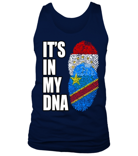 Tajikistani And Congolese Vintage Heritage DNA Fla Tank Top Unisex