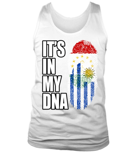 Tajikistani And Uruguayan Vintage Heritage DNA Fla Tank Top Unisex