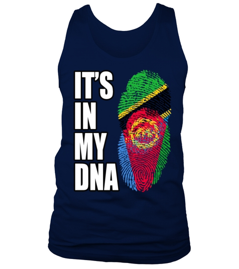 Tanzanian And Eritrean Vintage Heritage DNA Flag Tank Top Unisex