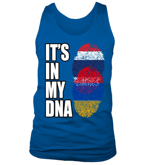 Thai And Armenian Vintage Heritage DNA Flag Tank Top Unisex
