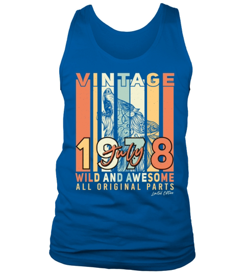 Year Of Construction 1978 In July Tank Top Unisex