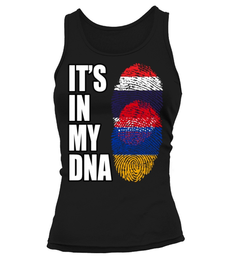 Thai And Armenian Vintage Heritage DNA Flag Tank top Woman