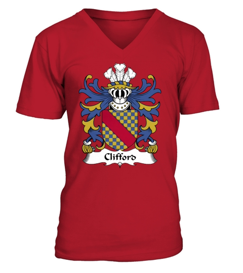Clifford Family Crest Welsh Family Crests - Galaxy s7 edge V-Neck T-shirt