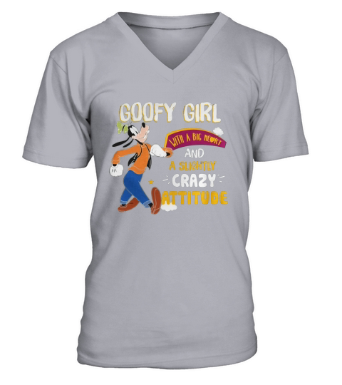 Goofy girl V-Neck T-shirt