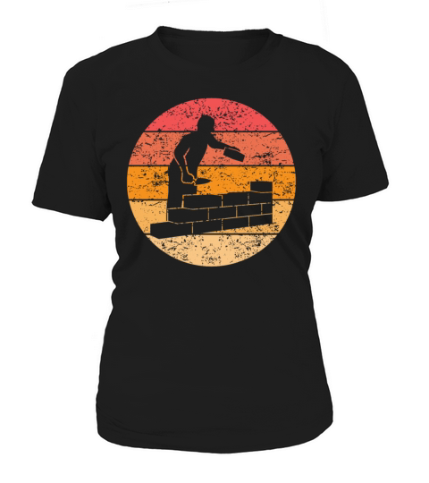 Bricklayer Craftsman Profession Retro Gift Idea Women's T-Shirt