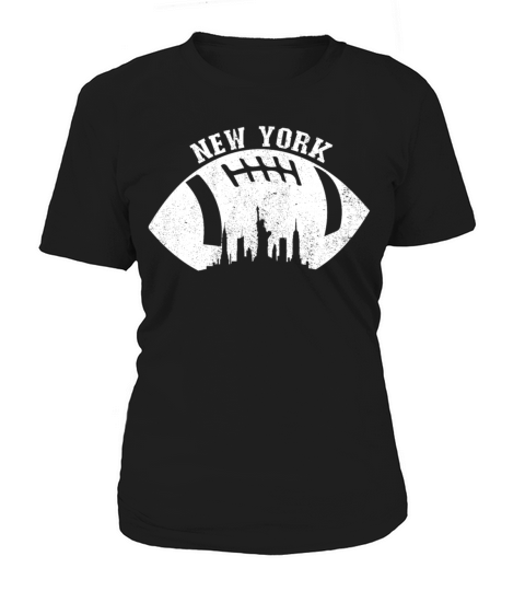 New York Skyline Football Fan Vintage New York Women's T-Shirt