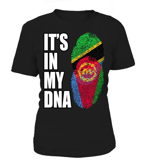 Tanzanian And Eritrean Vintage Heritage DNA Flag Women's T-Shirt