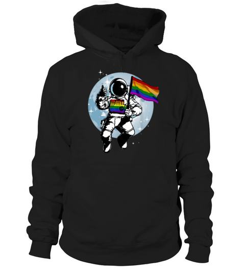 Gay Pride Flag LGBT Astronaut shirt Hoodie Unisex
