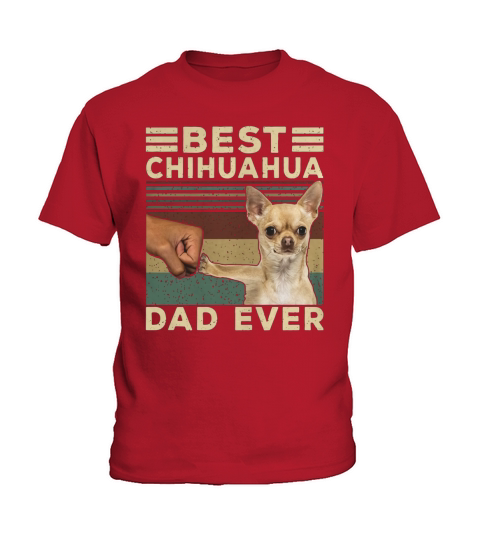 Best Chihuahua vintage dad ever T-Shirt Kids T-Shirt