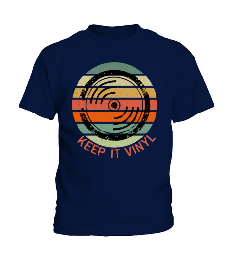 Keep It Vinyl - Vintage Vinyl LP Record T-Shirt Kids T-Shirt